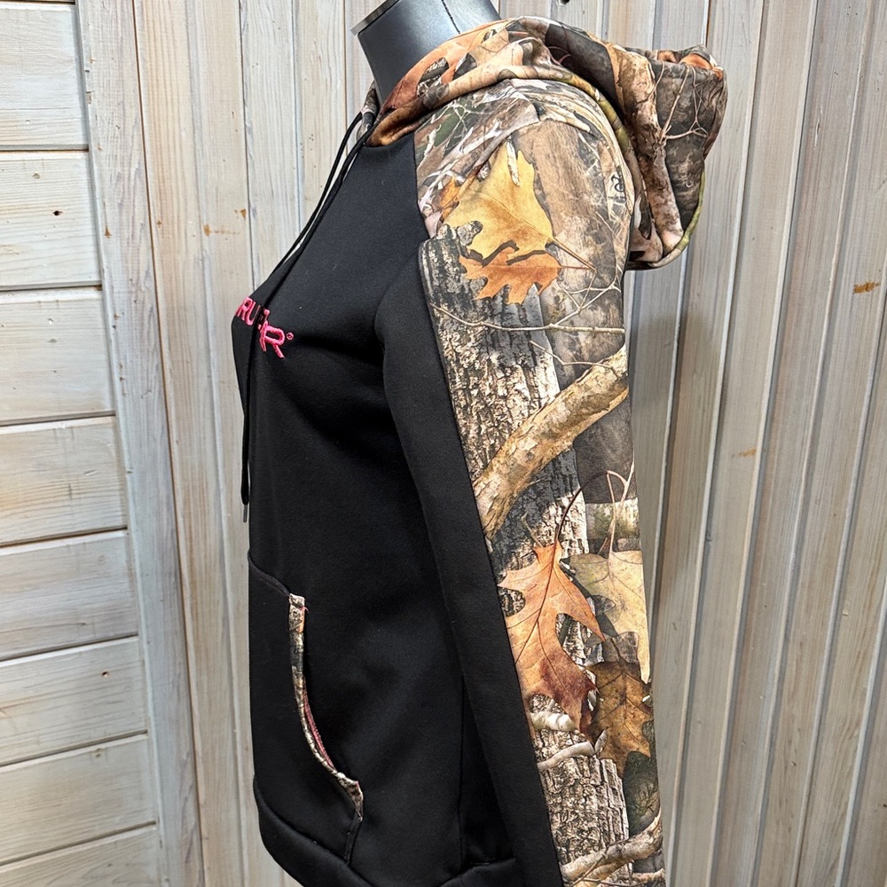 True Timber Women's Black and Camouflage Hoodie - Picture 4 of 6
